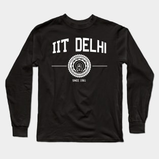 IIT Delhi Alumini Alma Mater Indian Desi Design Long Sleeve T-Shirt